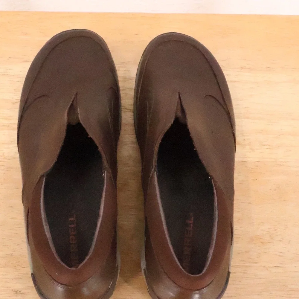 Merrell Encore QForm 2 Leather Moc Slip On Shoes Womens Size 7.5 Walking Comfort